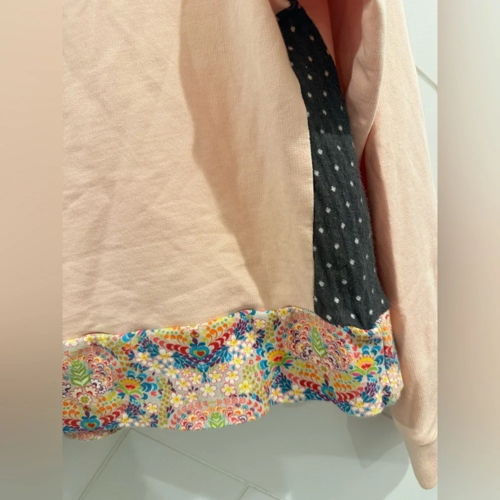 Rare Anthropologie mock neck Tomorrow Sweatshirt Embroidered Size: Small - Picture 7 of 7